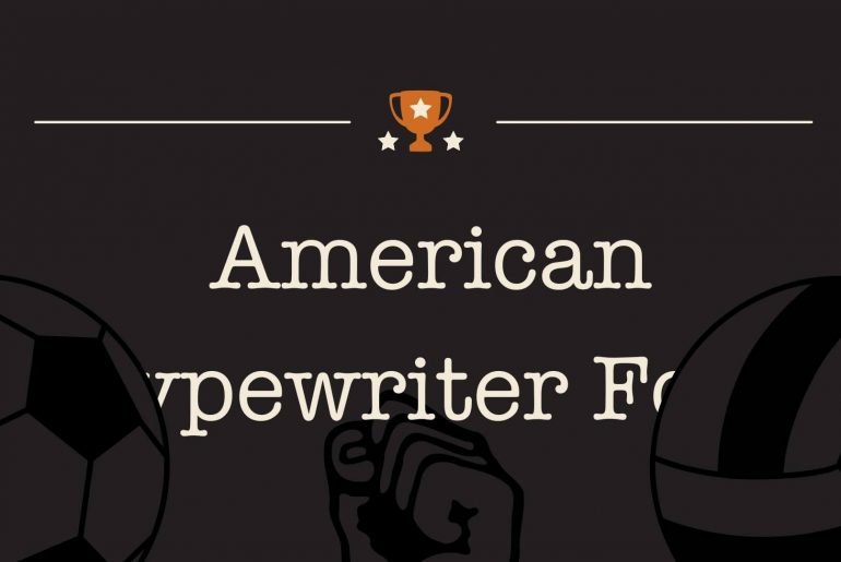 American Typewriter Font