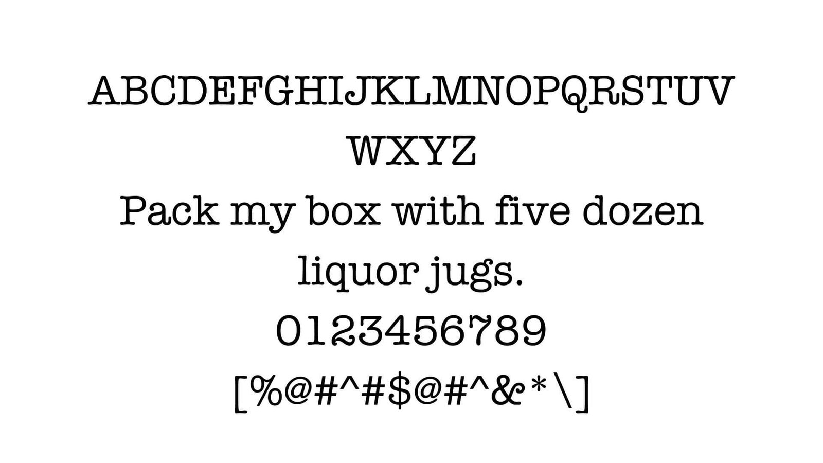 American Typewriter Font View