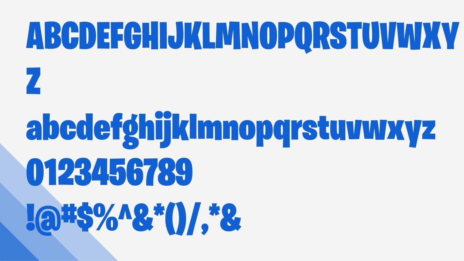 Fortnite Font View