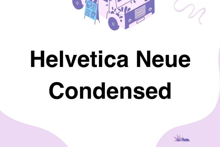 Helvetica Neue Condensed Font