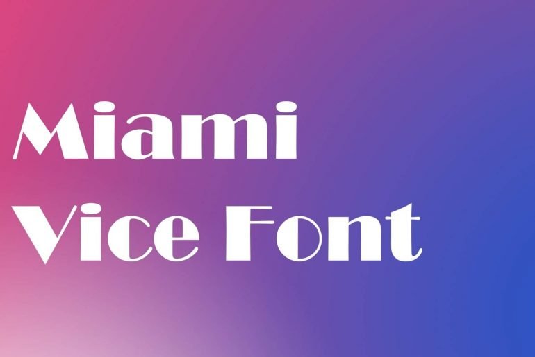 Miami Vice Font