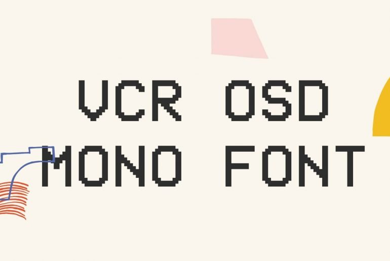 VCR OSD Mono Font