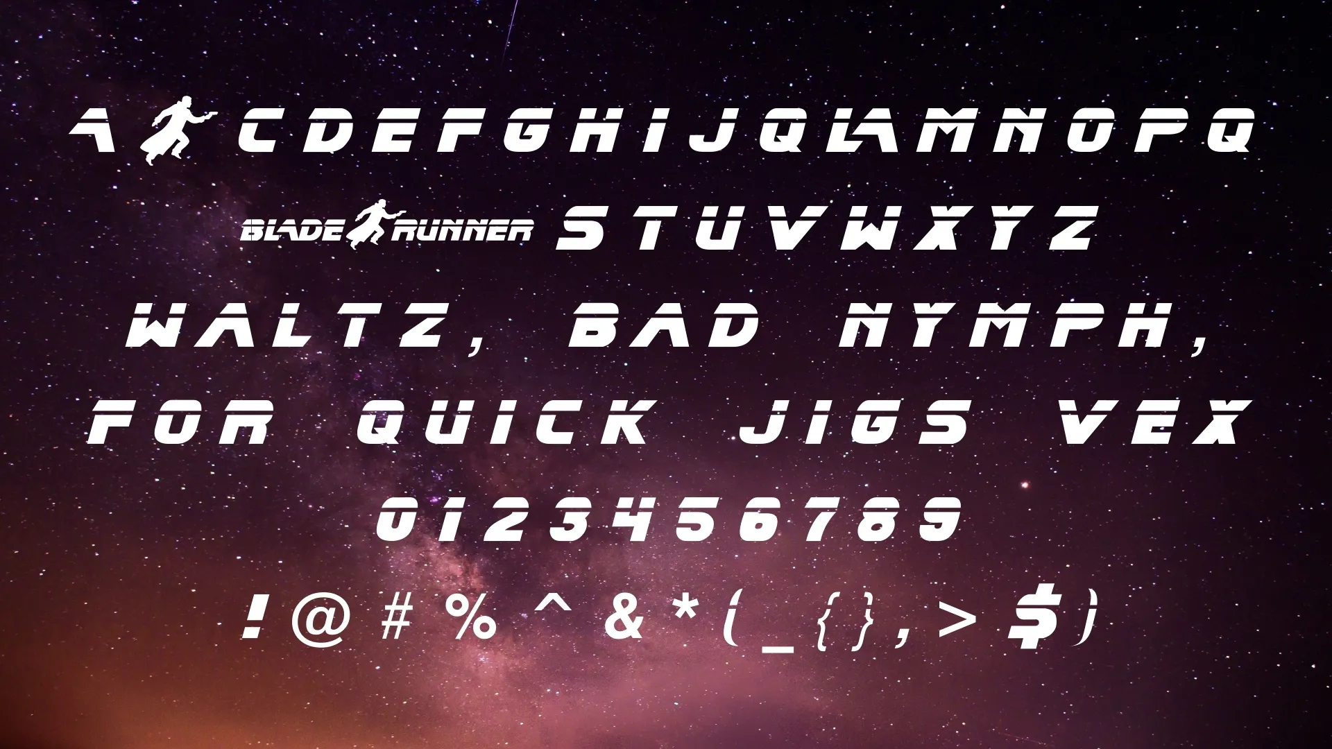 Blade Runner Font