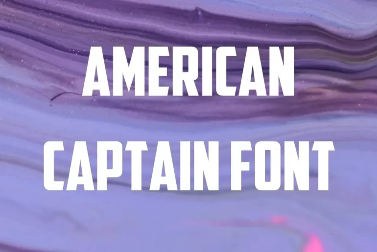 American Captain Font