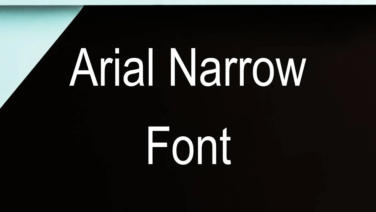 arial narrow font free download photoshop