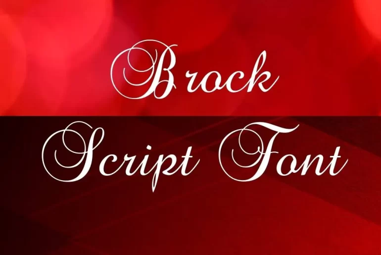 Brock Script Font