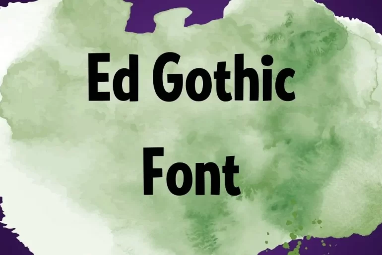 Ed Gothic Font