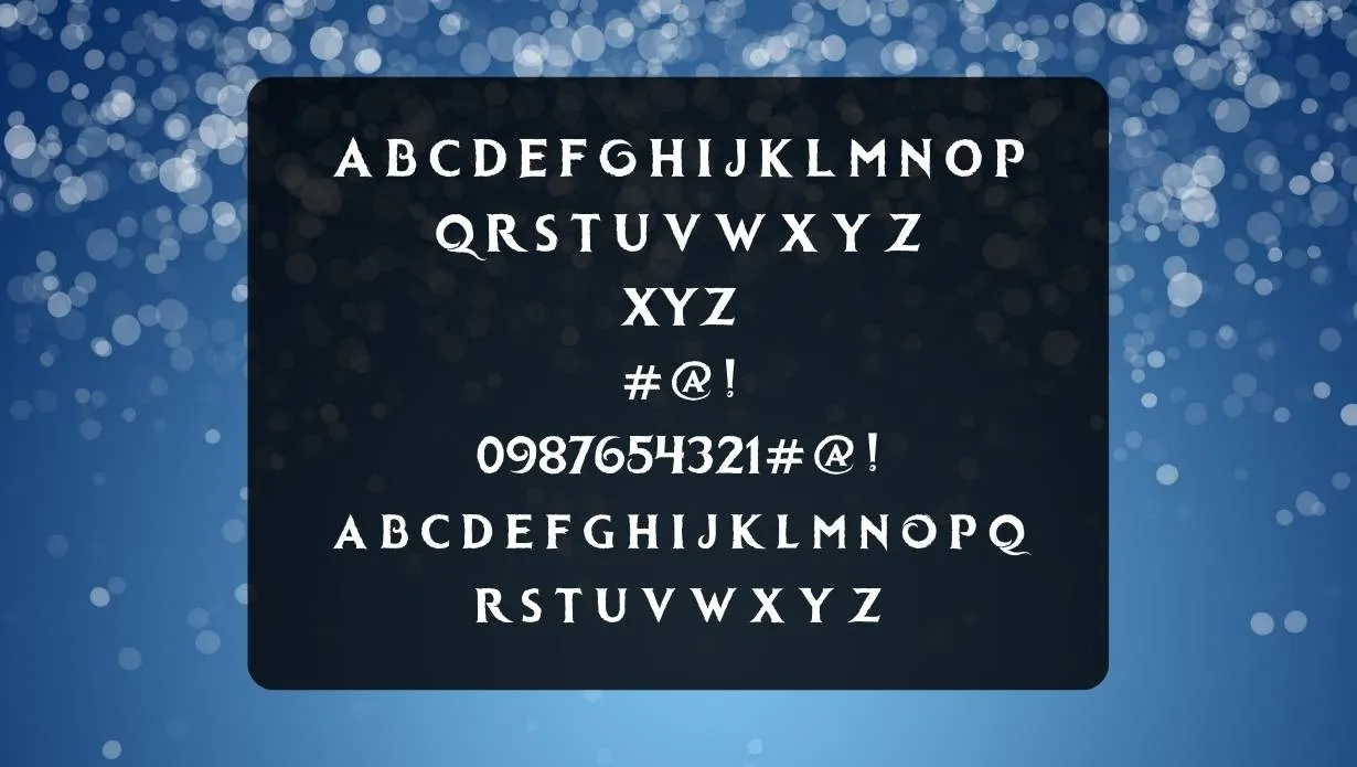 Frozen Font