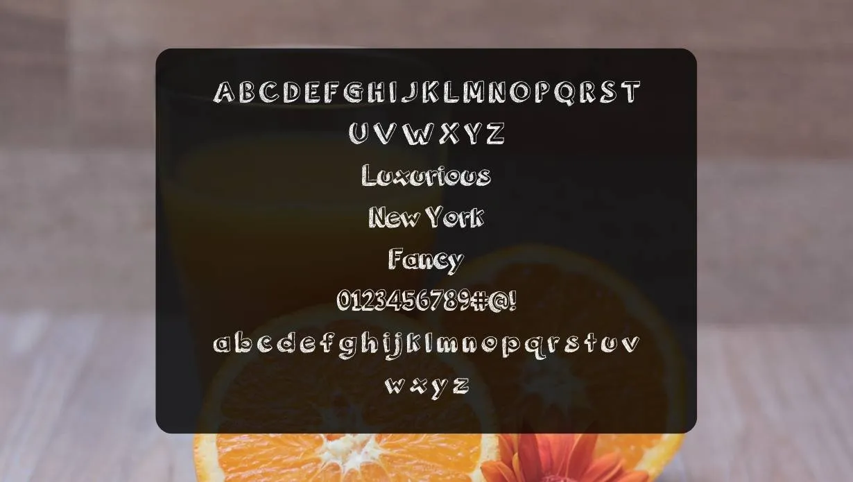 Orange Juice Font