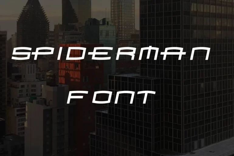 Spiderman Font