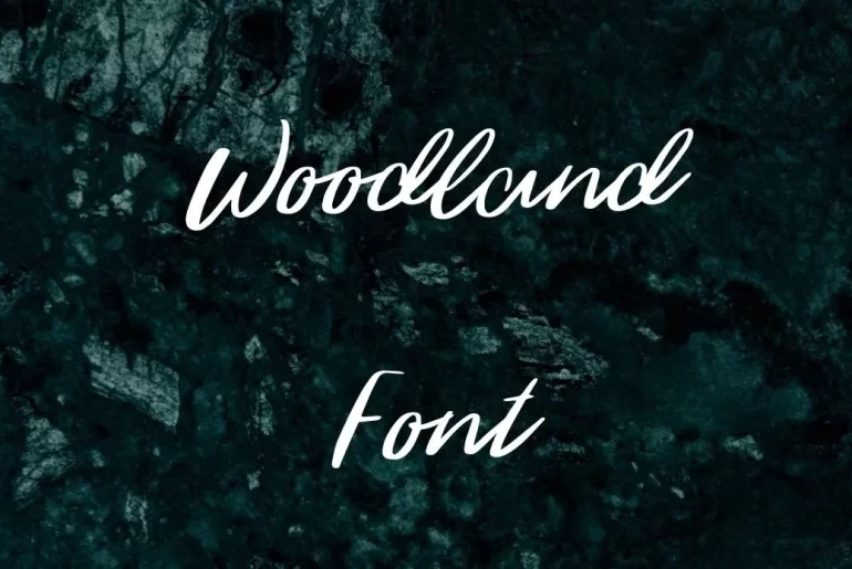 Woodland Font