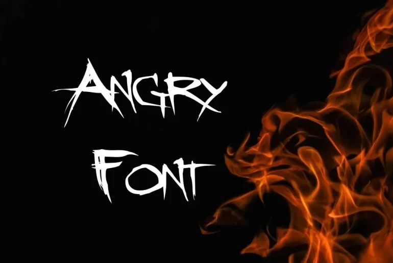 Angry Font