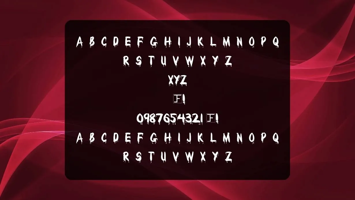 Bloody Font