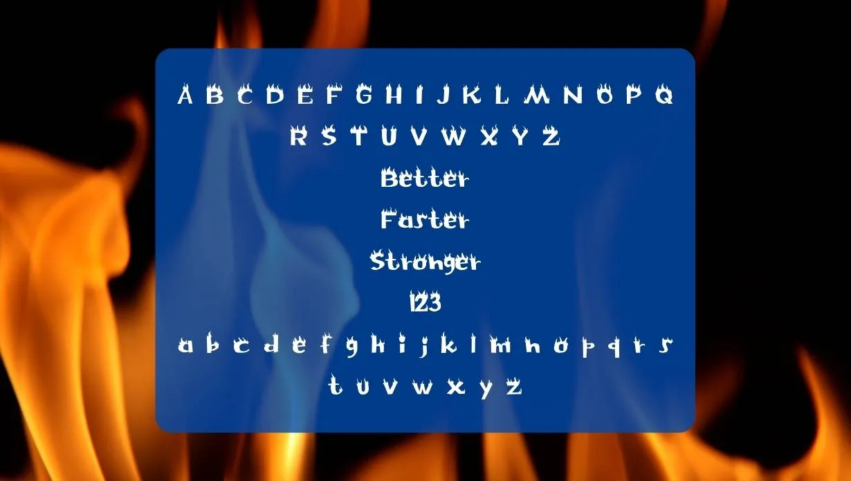 Flame Font