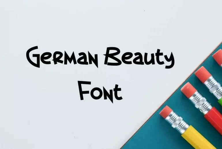 German Beauty Font