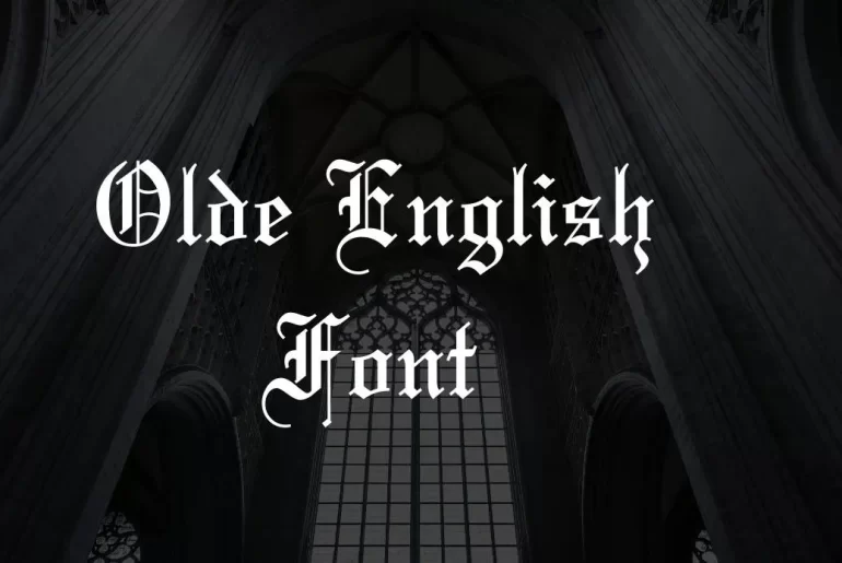 Olde English Font