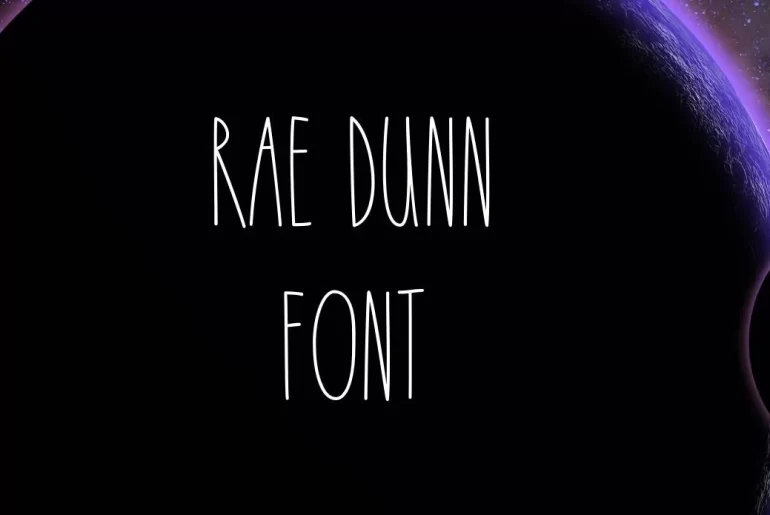 Rae Dunn Font