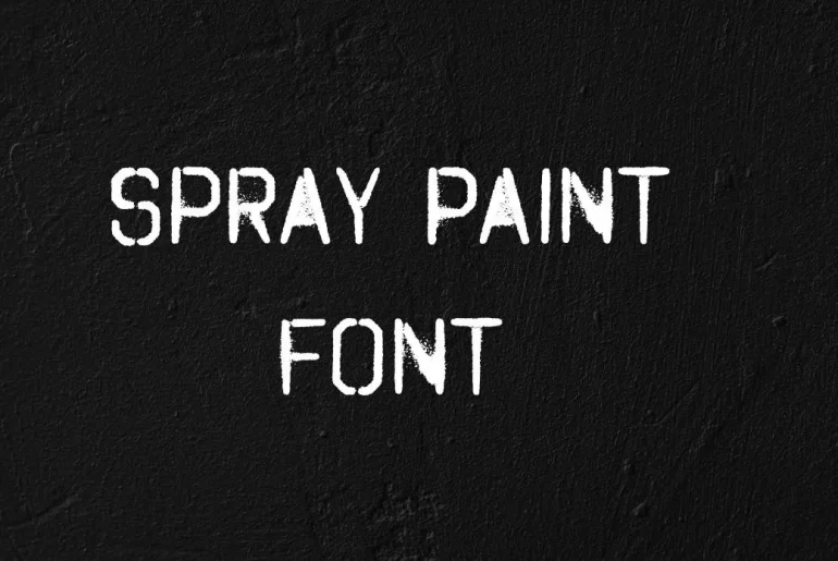 Spray Paint Font