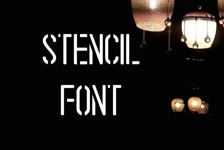 Stencil Font