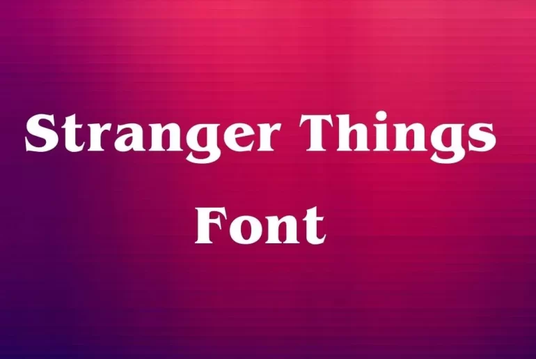 Stranger Things Font