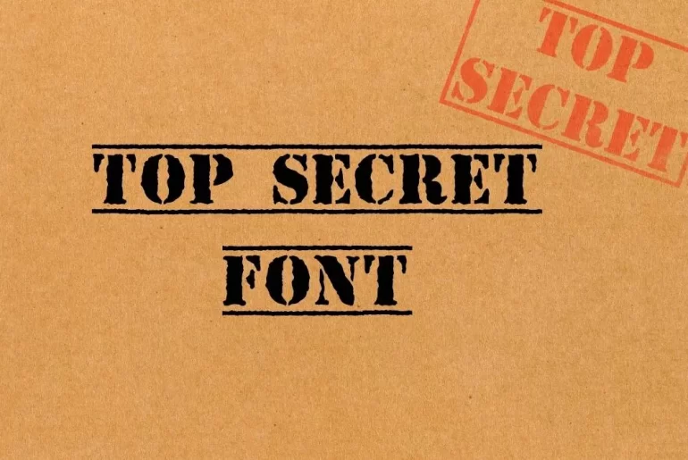 Top Secret Font