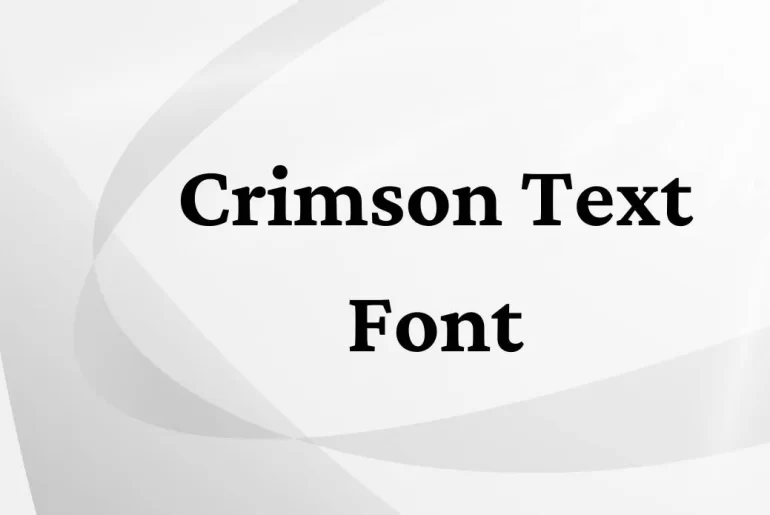 Crimson Text Font