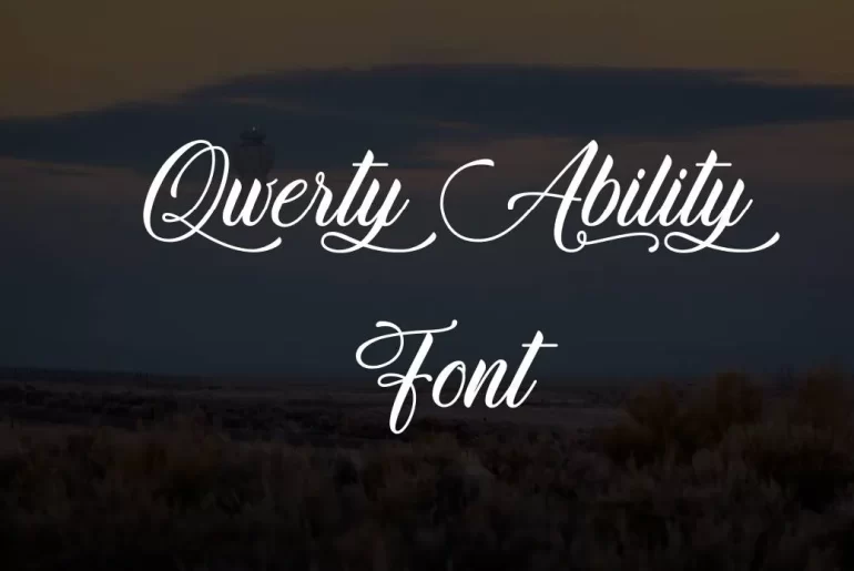 Qwerty Ability Font