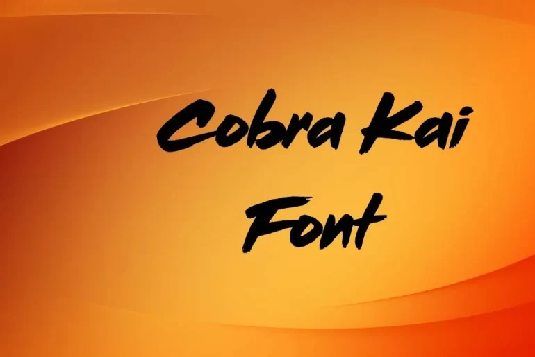 Cobra Kai Font