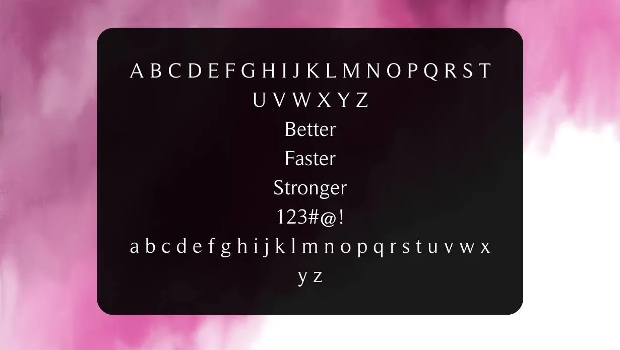 Roman Serif Font View on Image Designs