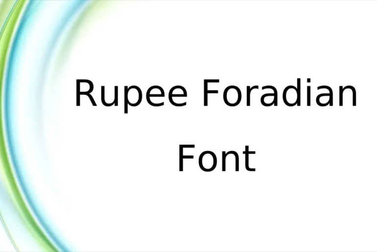 Rupee Foradian Font