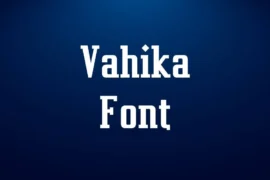 Vahika Font