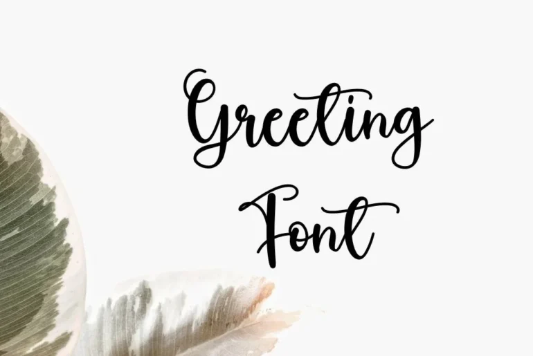 Greeting Font