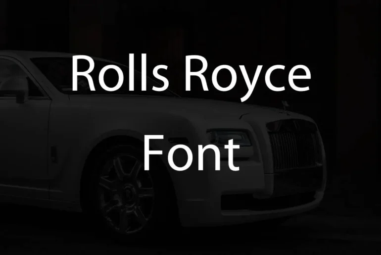 Rolls Royce Font