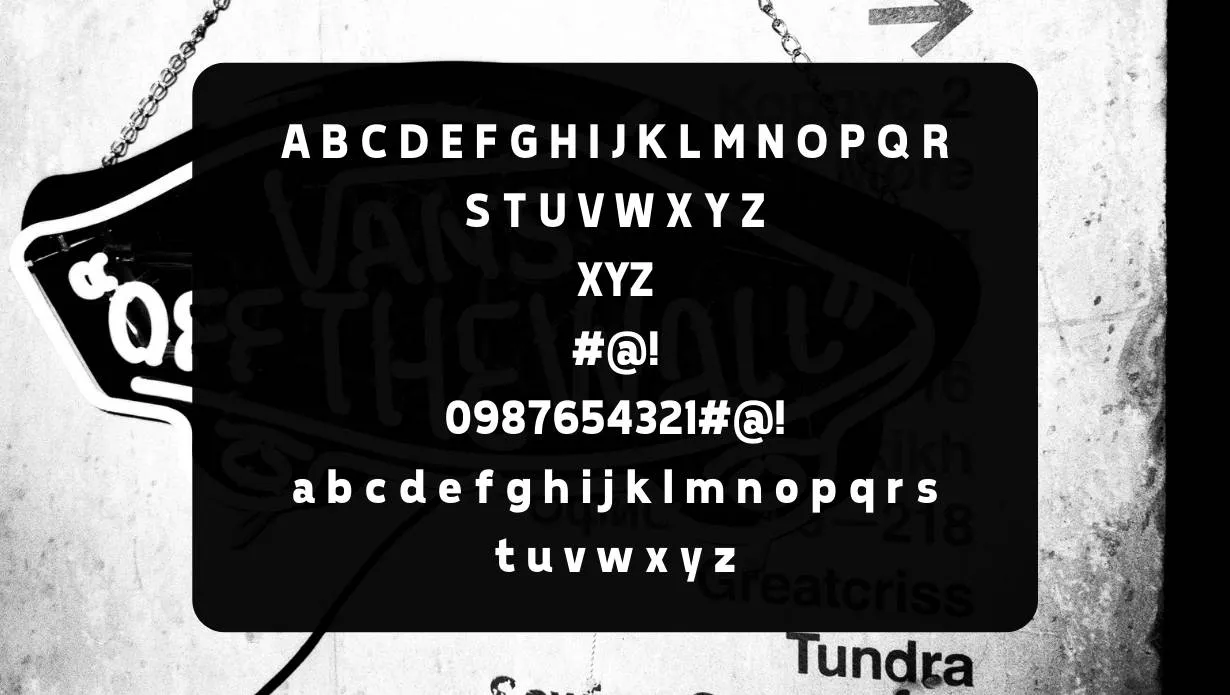 Vans Logo Font View