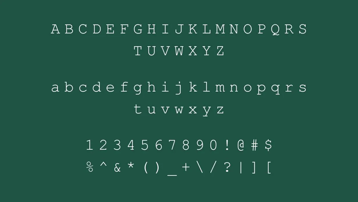 Courier New Font