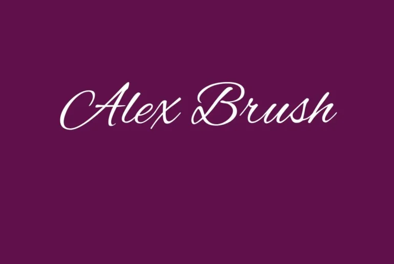 Alex Brush Font