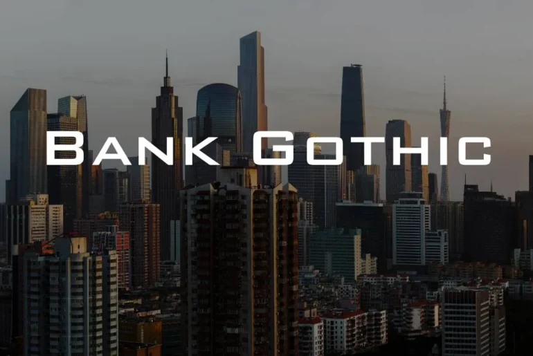 Bank Gothic Font Free Download