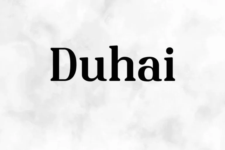 Duhai font