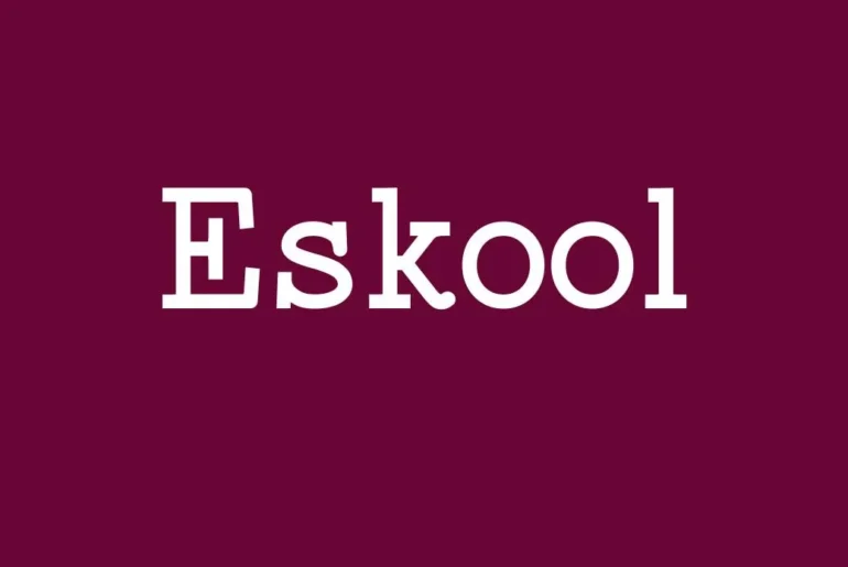 Eskool font